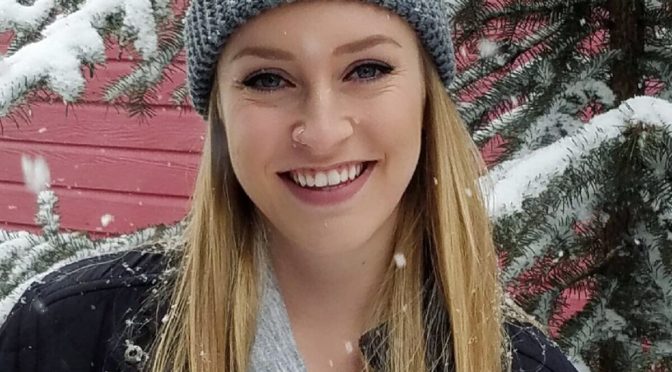 CHOC patient Brianna Miller outdoors in the snow